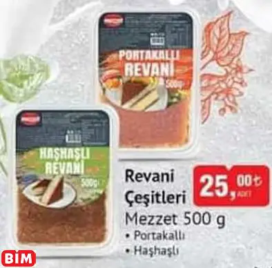MEZZET  REVANİ ÇEŞİTLERİ